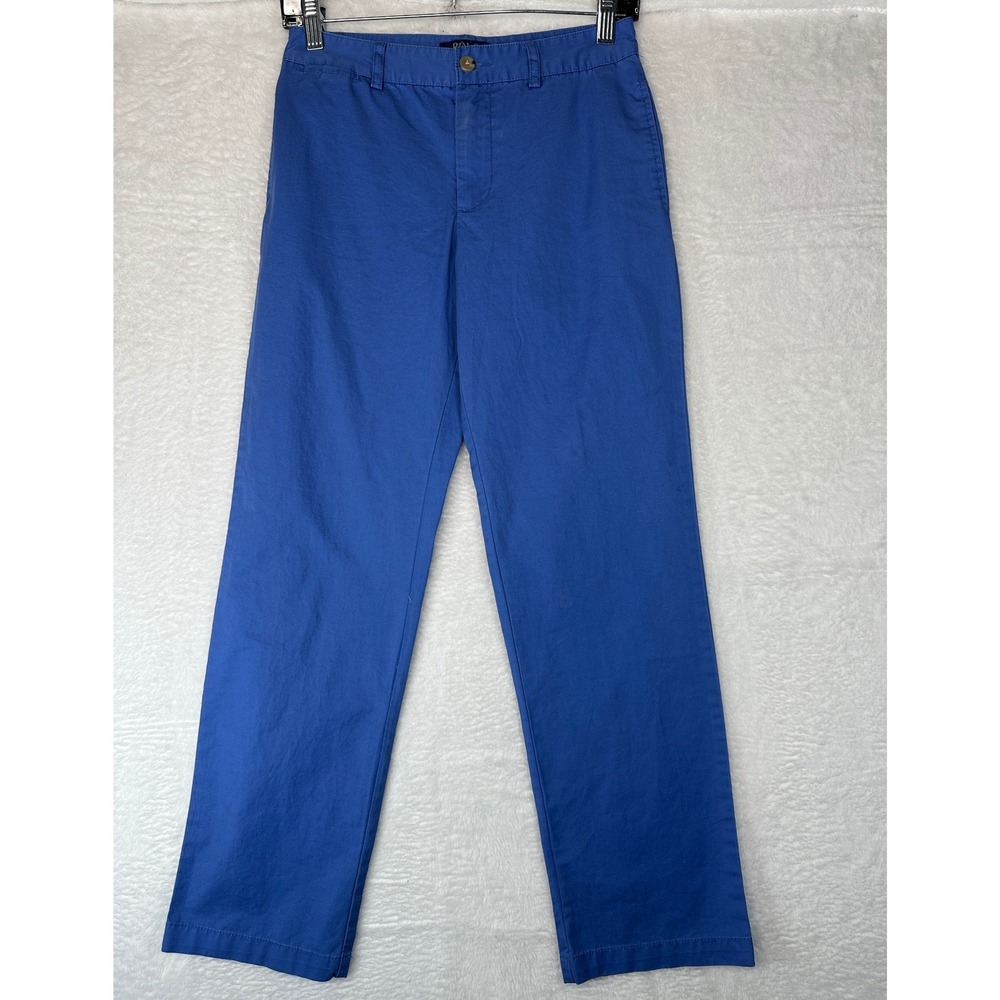 Polo Ralph Lauren Chino Pants Boy 14 Blue Straight Leg Twill Trousers